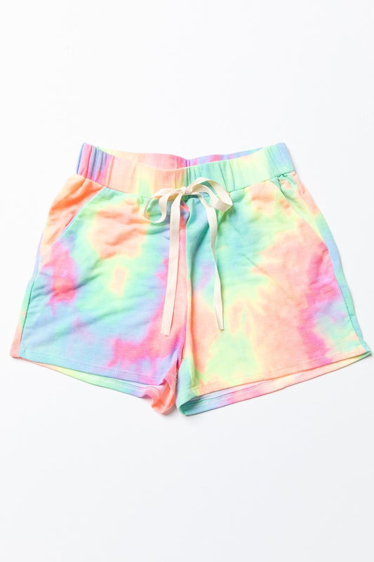 Tie Dye Terry cloth shorts 